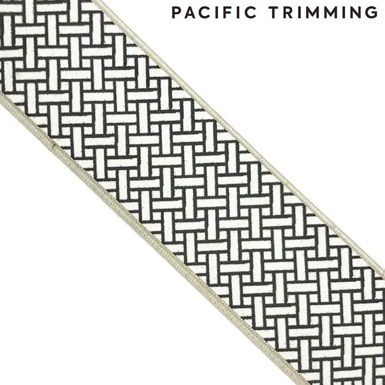 1 3/16 Inch Geometric Patterned Glow in the Dark Elastic