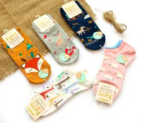 5 Pairs Creative Cute Cartoon Animal Ankle Socks