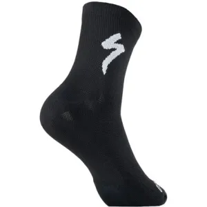 Air Road Specialized Soft Medium Socks, Black/White