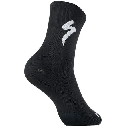 Air Road Specialized Soft Medium Socks, Black/White