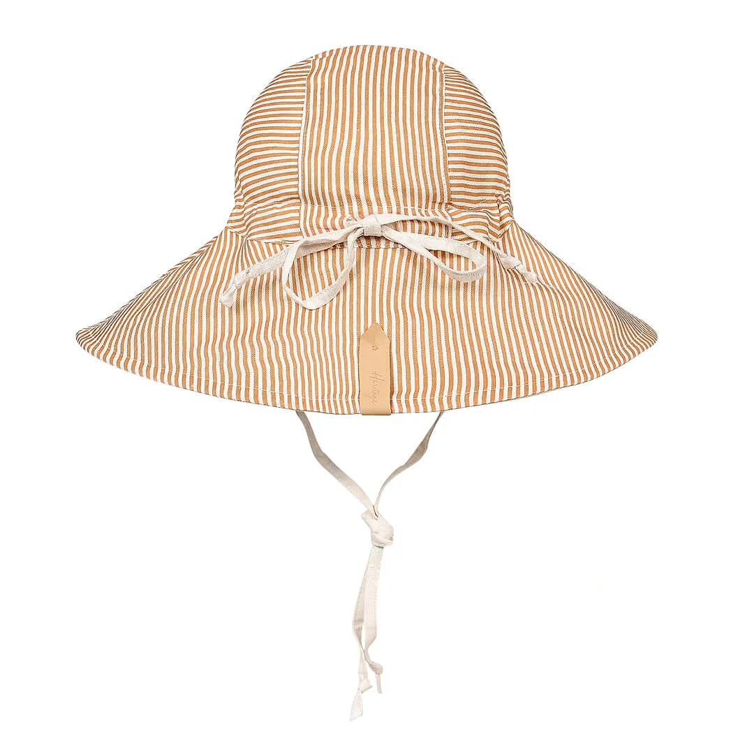 BEDHEAD SIGHTSEER WIDE BRIMMED SUN BONNET- FRANKIE/FLAX