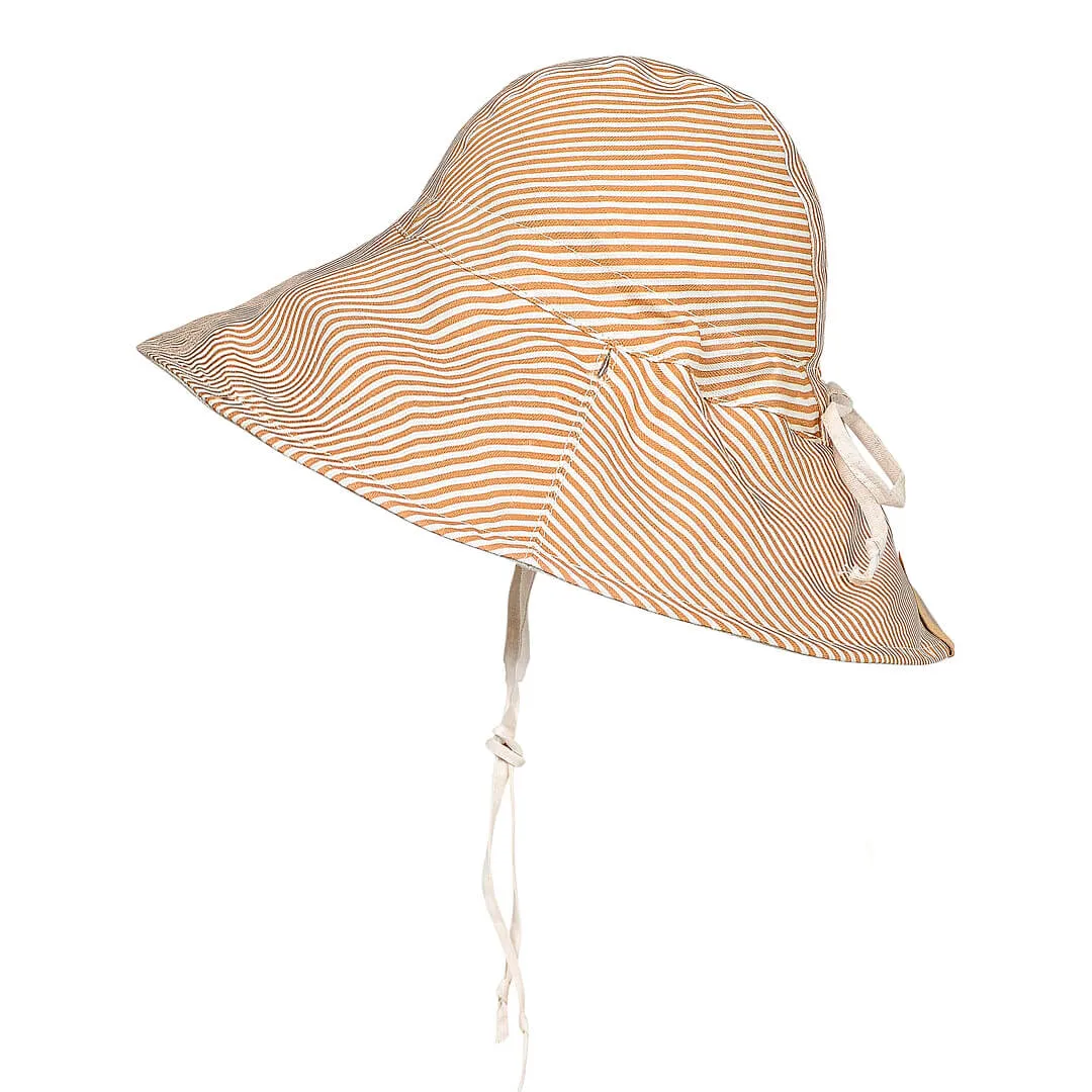 BEDHEAD SIGHTSEER WIDE BRIMMED SUN BONNET- FRANKIE/FLAX