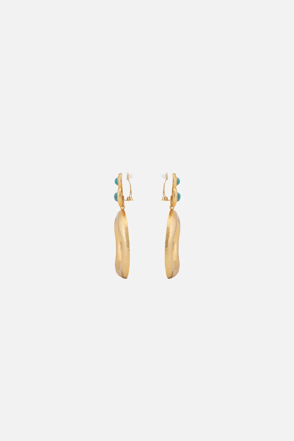 CARLINA GOLDEN TURQUOISE EARRINGS MULTI