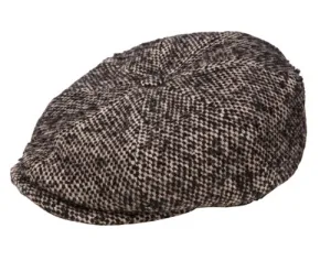 Cavanagh Toscana Heavy Wool Pincheck Toscana Cap with Ear Flaps