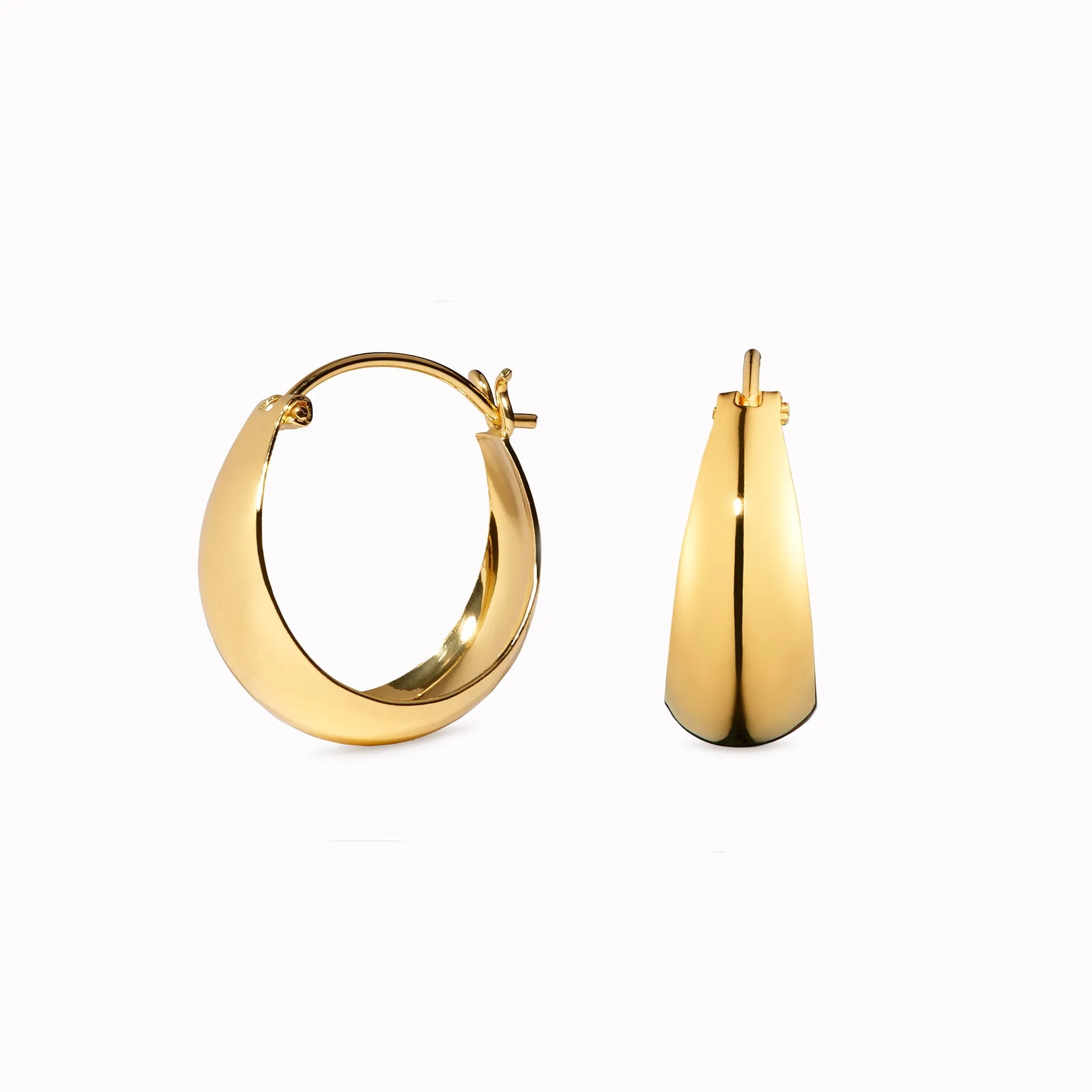 Chunky Gold Hoop Earrings - Jorunn