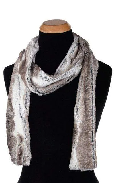 Classic Scarf - Luxury Faux Fur in Birch