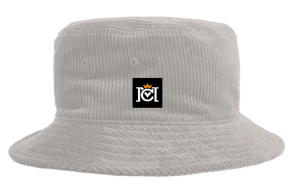 Crown Moto Branded Corduroy Bucket Hat