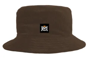 Crown Moto Branded Corduroy Bucket Hat