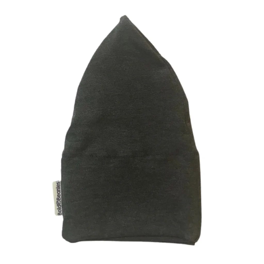 Dark Grey Plain Soft Chemo Hair Loss Hat