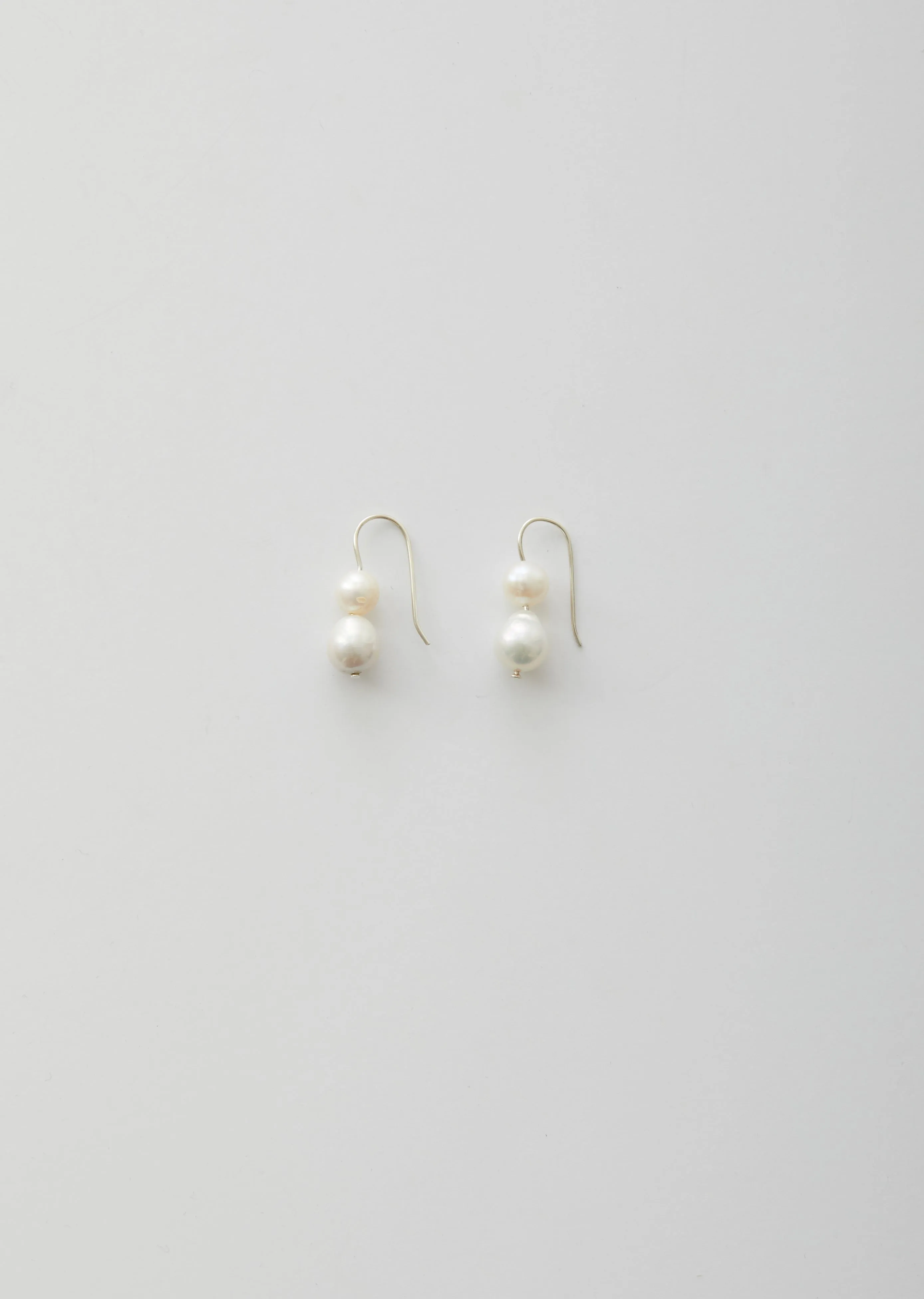 Double Pearl Earrings