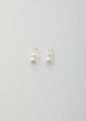 Double Pearl Earrings