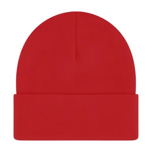 Elowel Beanie Hats for Men and Women - 100% Acrylic Thick Thermal Knit Skull Beanie Winter Hat - Unisex Cuffed Plain Red Beanie Hat