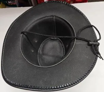 Emmett -- Unisex PU Cowboy Hat -- Black