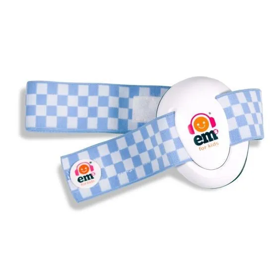 Em's 4 Kids Baby Headband - Blue/White