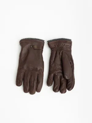 Espresso Utsjö Leather Gloves