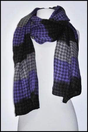 Extra-soft Large Houndstooth Pattern Scarf