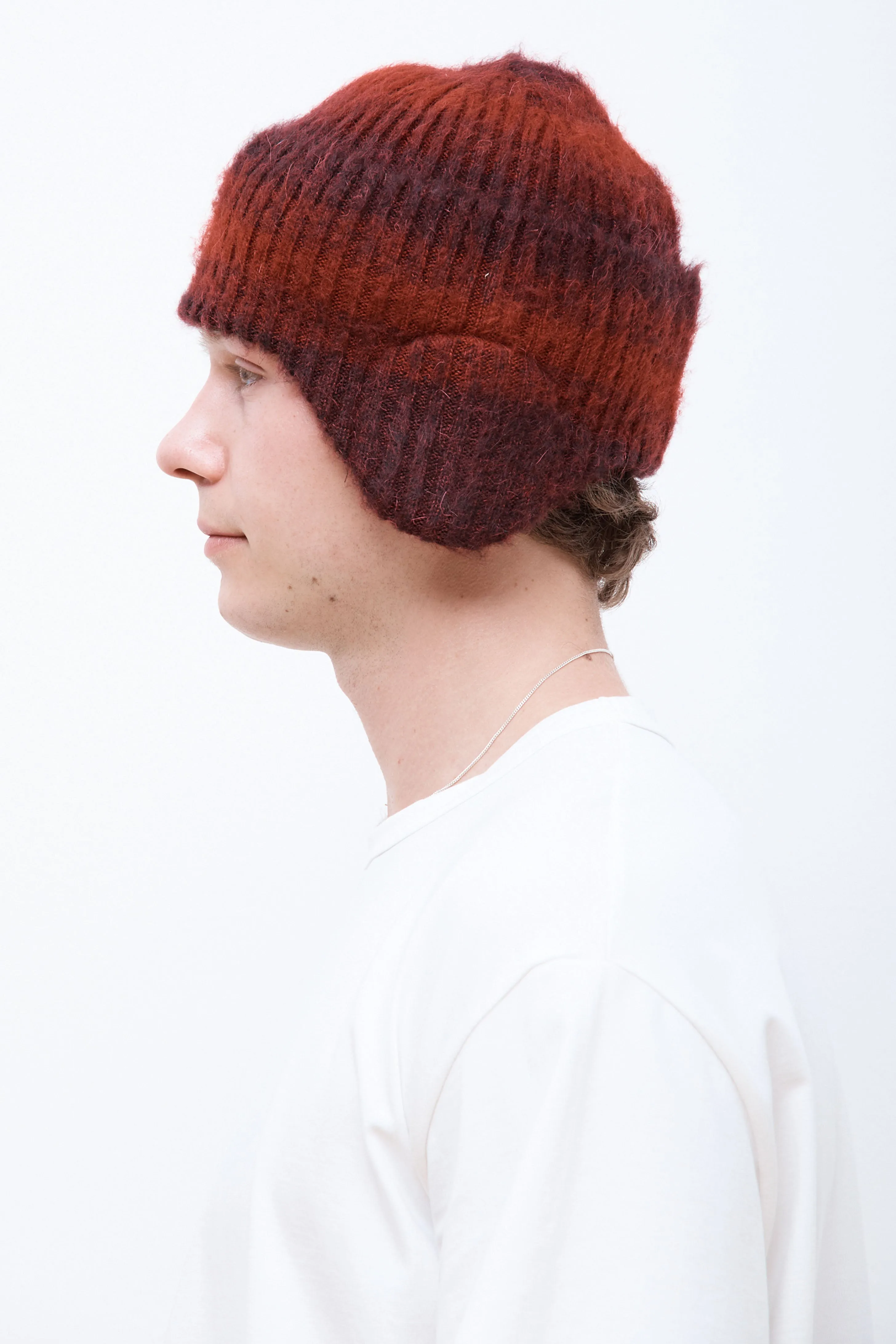 Flap Beanie Burgundy