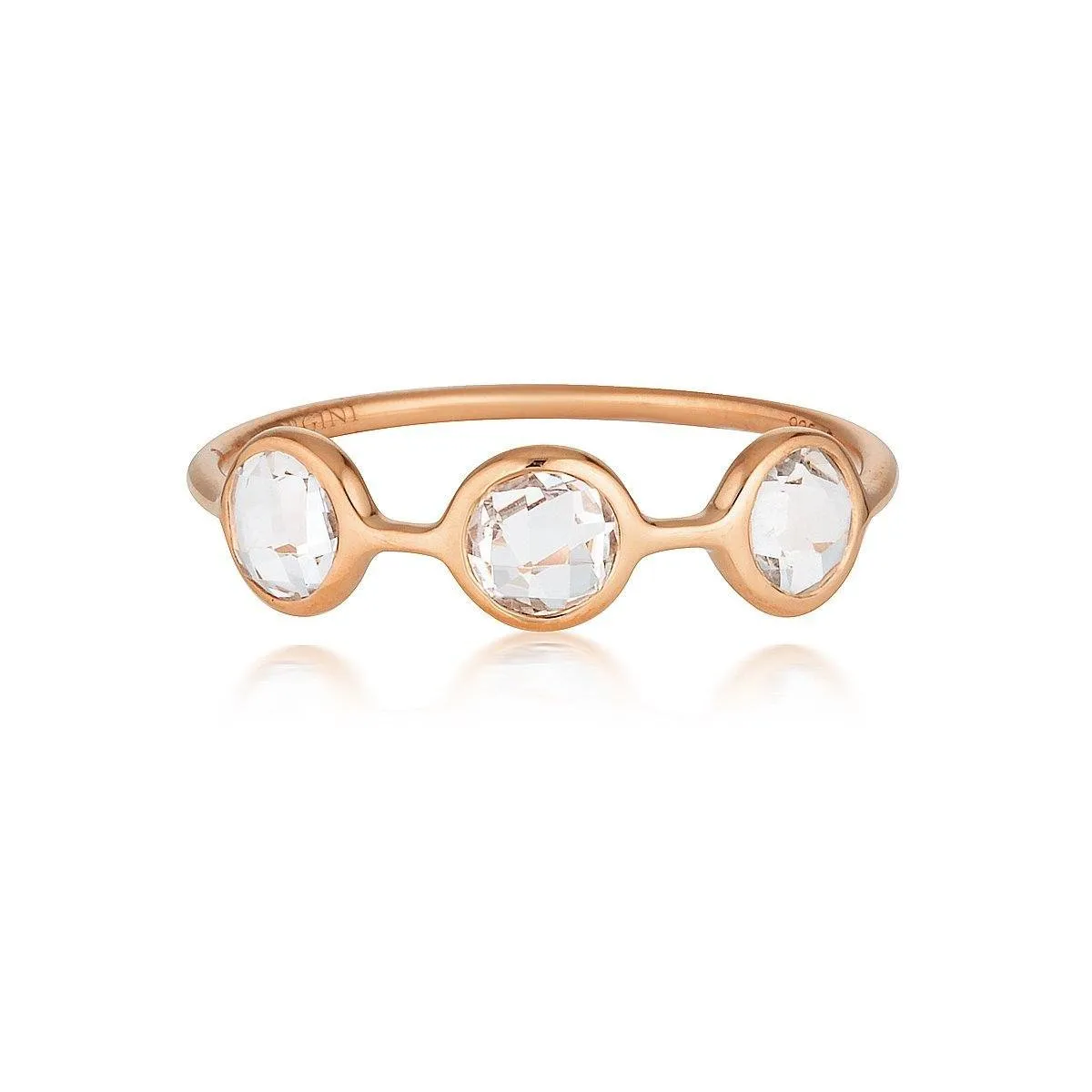 Georgini - Kiklo Rose Gold White Topaz Ring