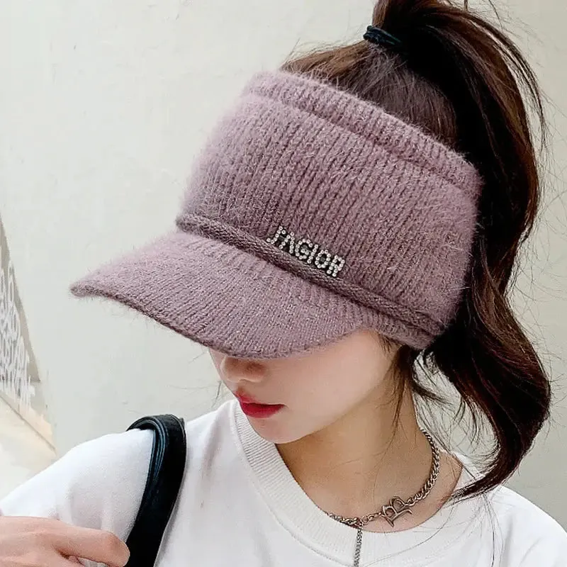 Girls Thickened Warm Knitted Hat