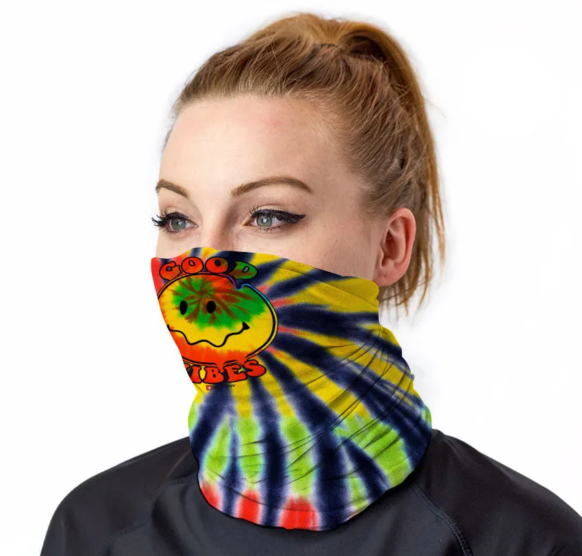 Good Vibes Happy Face Neck Gaiter