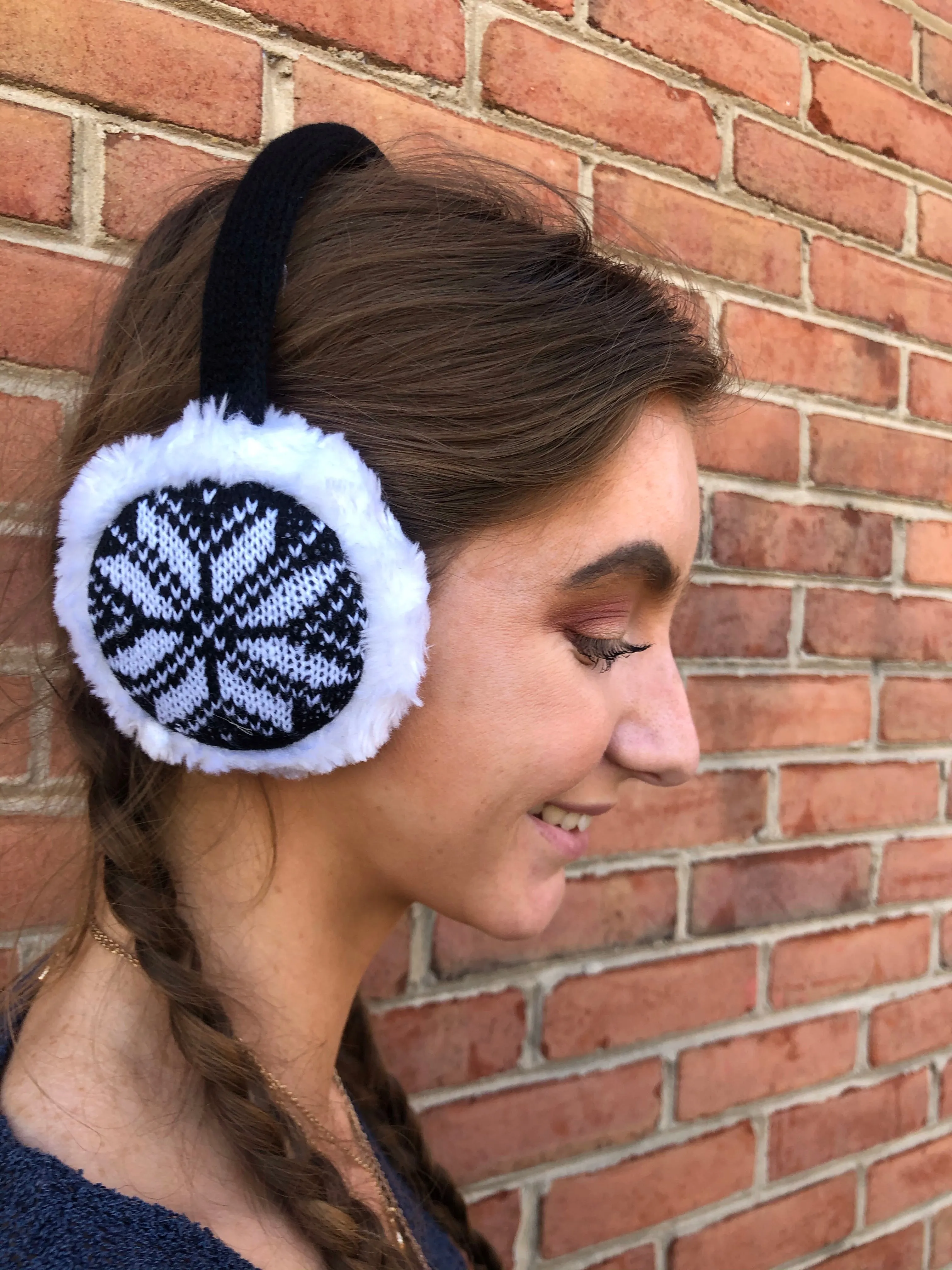 #H53 Snowflake Earmuffs