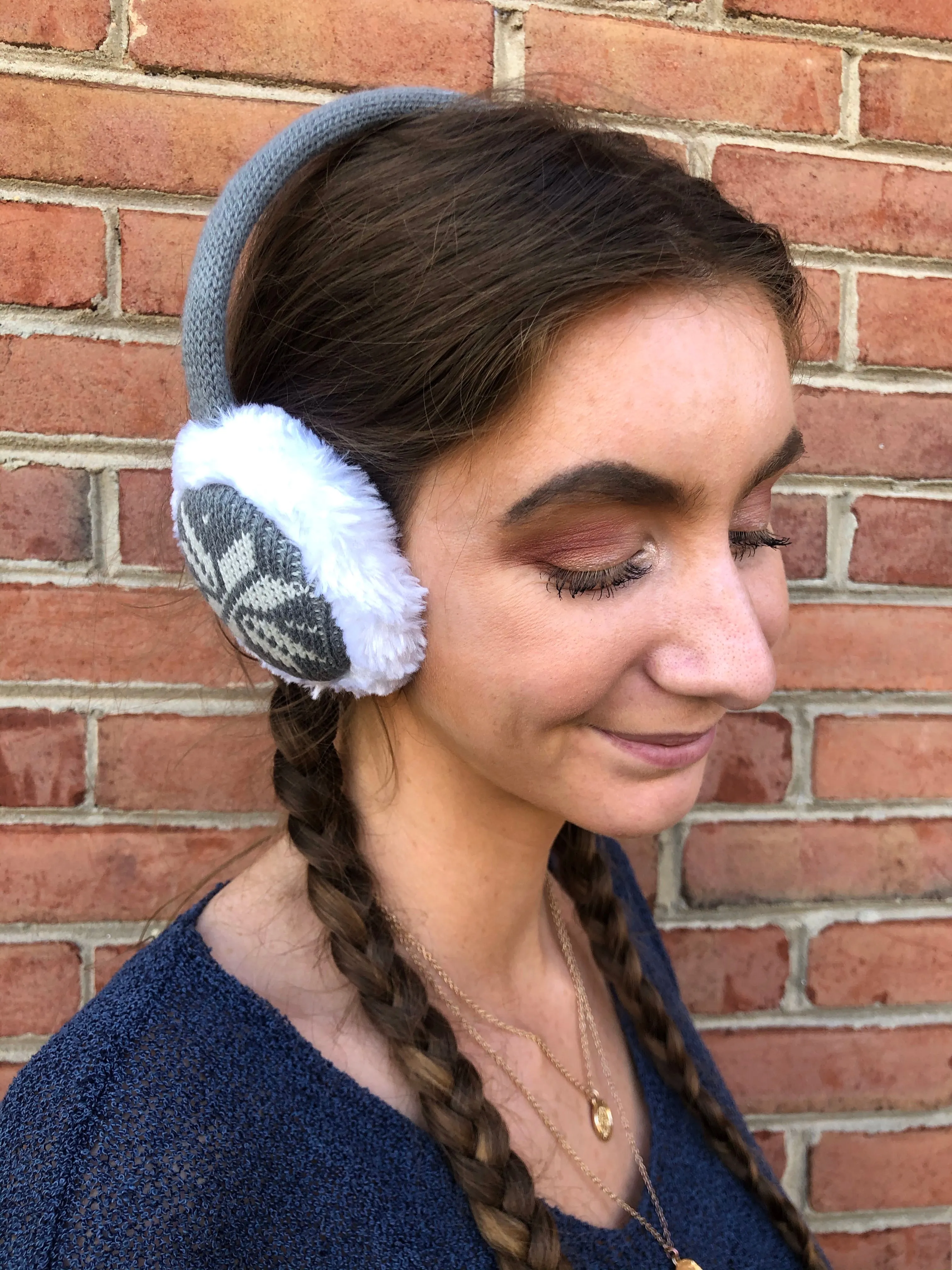 #H53 Snowflake Earmuffs