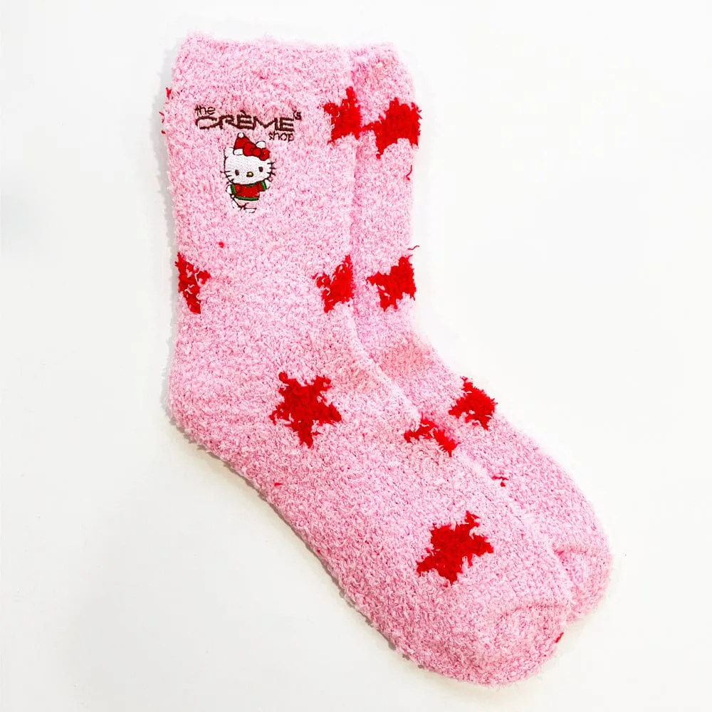 Hello Kitty Pluffy Soft Infused Cozy Socks - Vanilla (3 units)