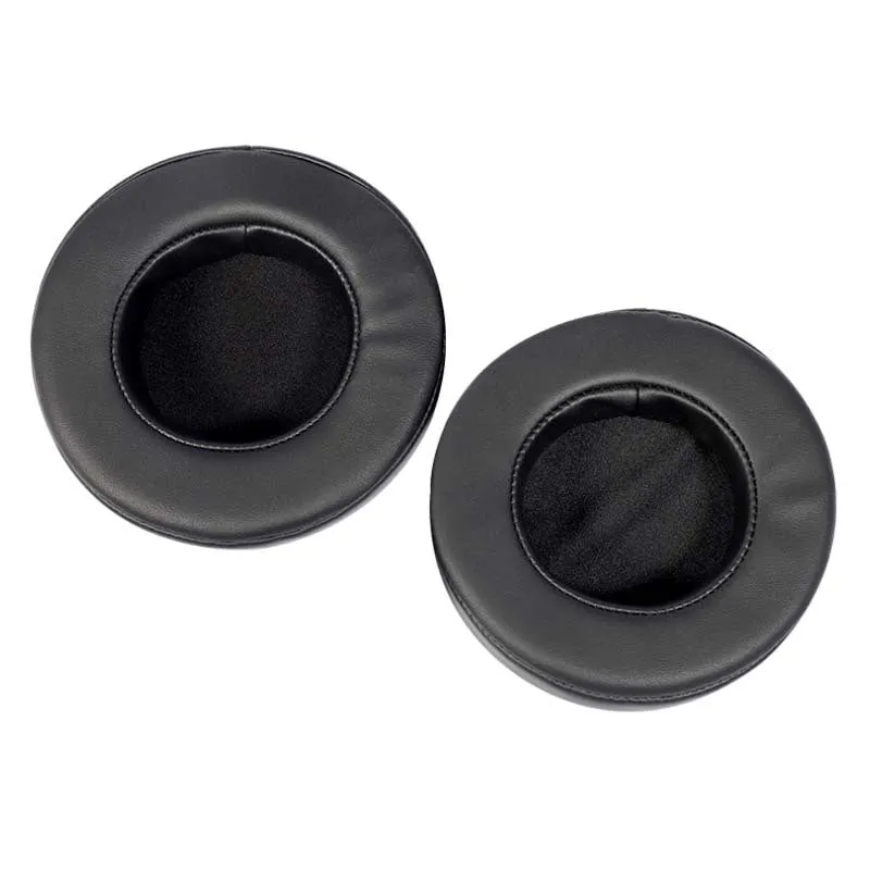 Internet Cafe Earphone Sleeves Dearyou Eh702 Earmuffs Leather Case Earmuff Sponge Protective Cover Black round Soft Easy to Change