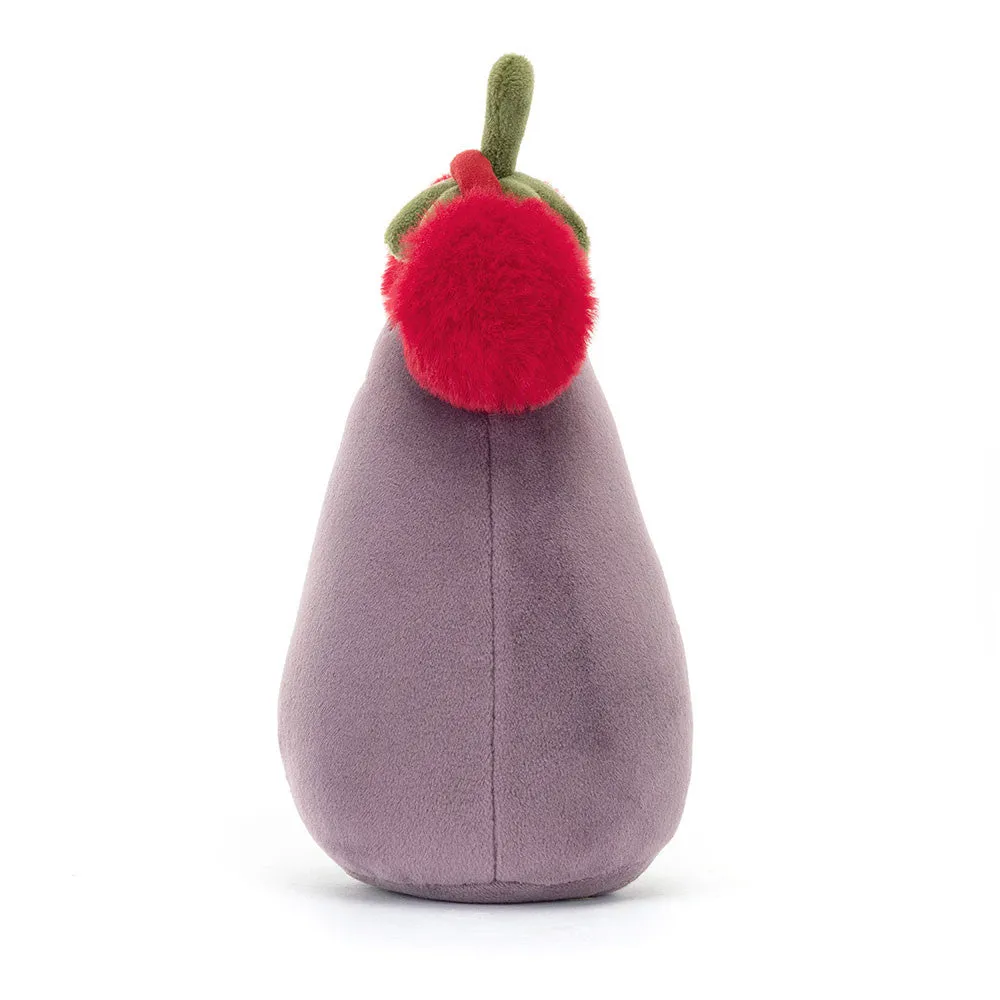 JellyCat Toastie Vivacious Red Eggplant Plush