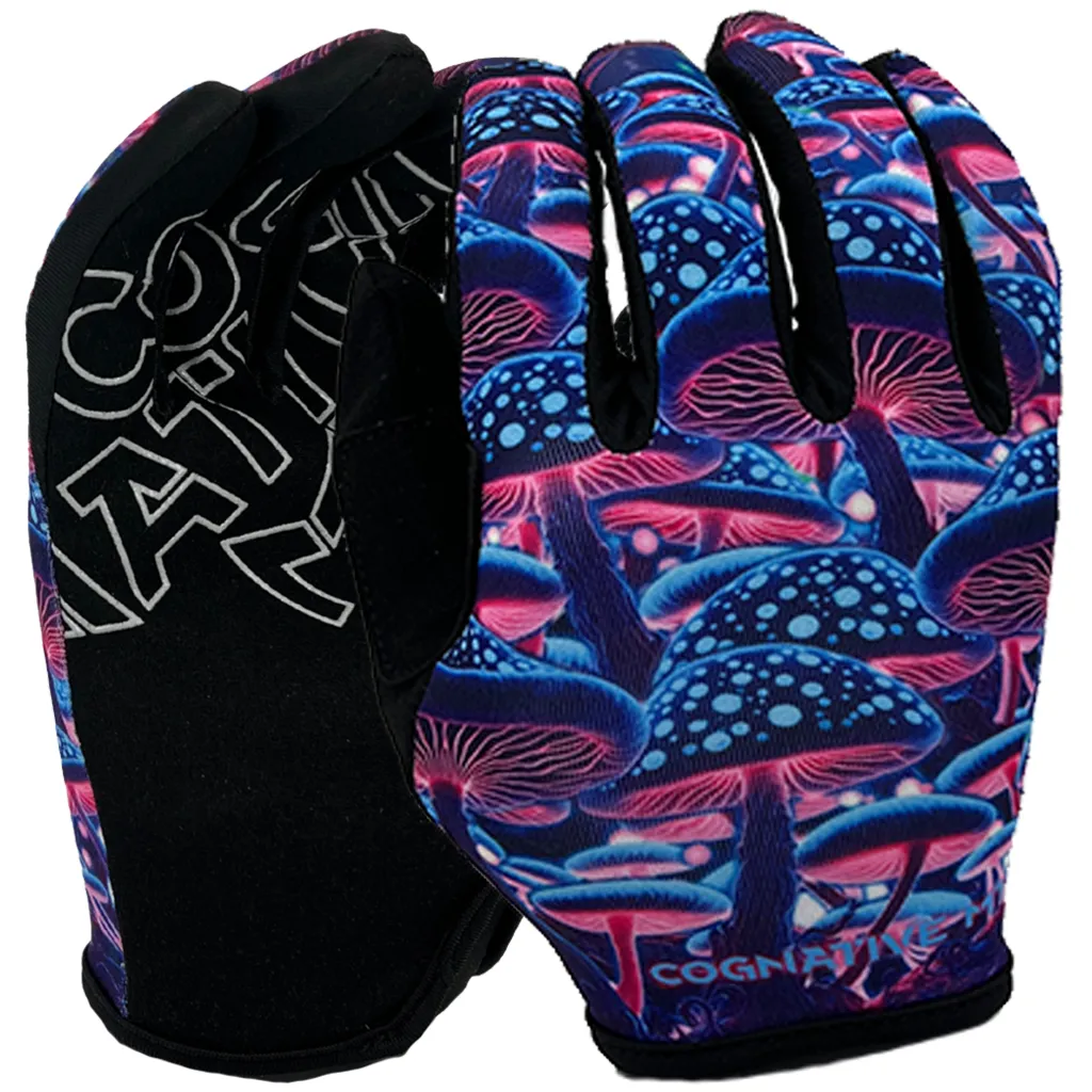 Kids Mountain Bike Glove | Purple Mushrooms