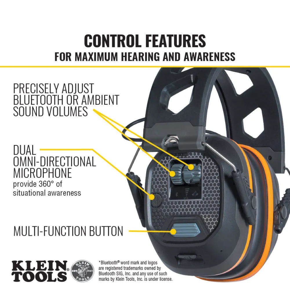 Klein AESEM1S Situational Awareness Bluetooth Earmuffs