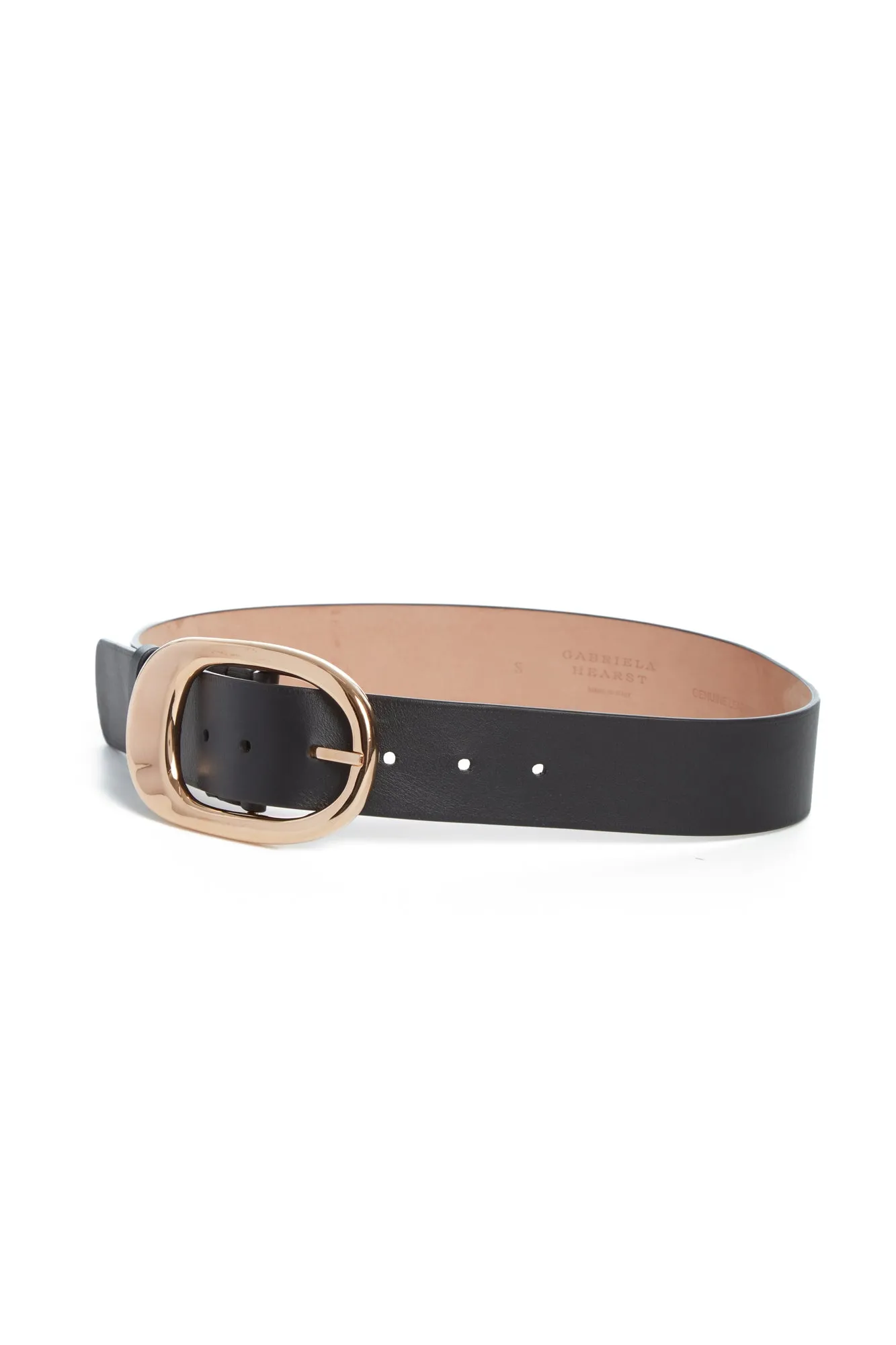 Lozewce Belt in Black Leather