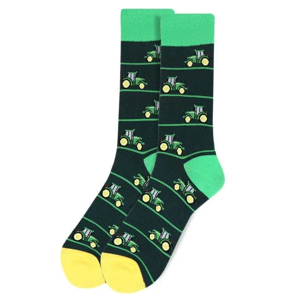 Men's John Deere Tractor Novelty Socks