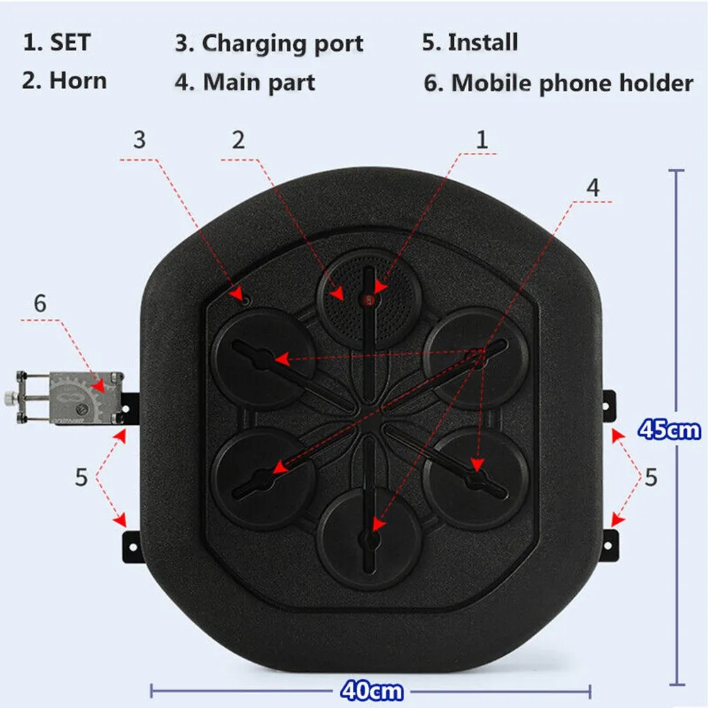 Multi-Functional Boxing Wall Target with Gloves   APP