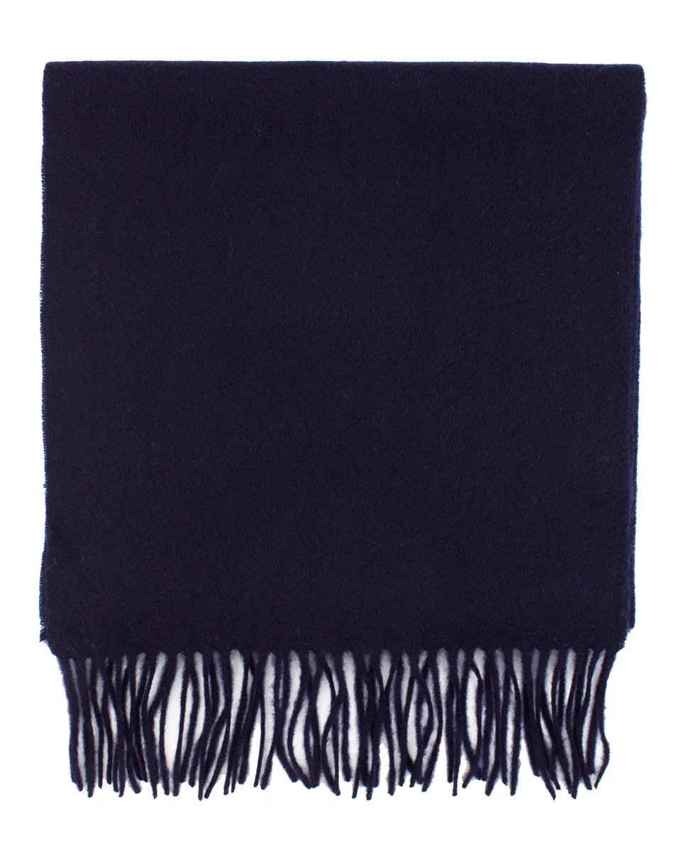 Navy Wool Scarf