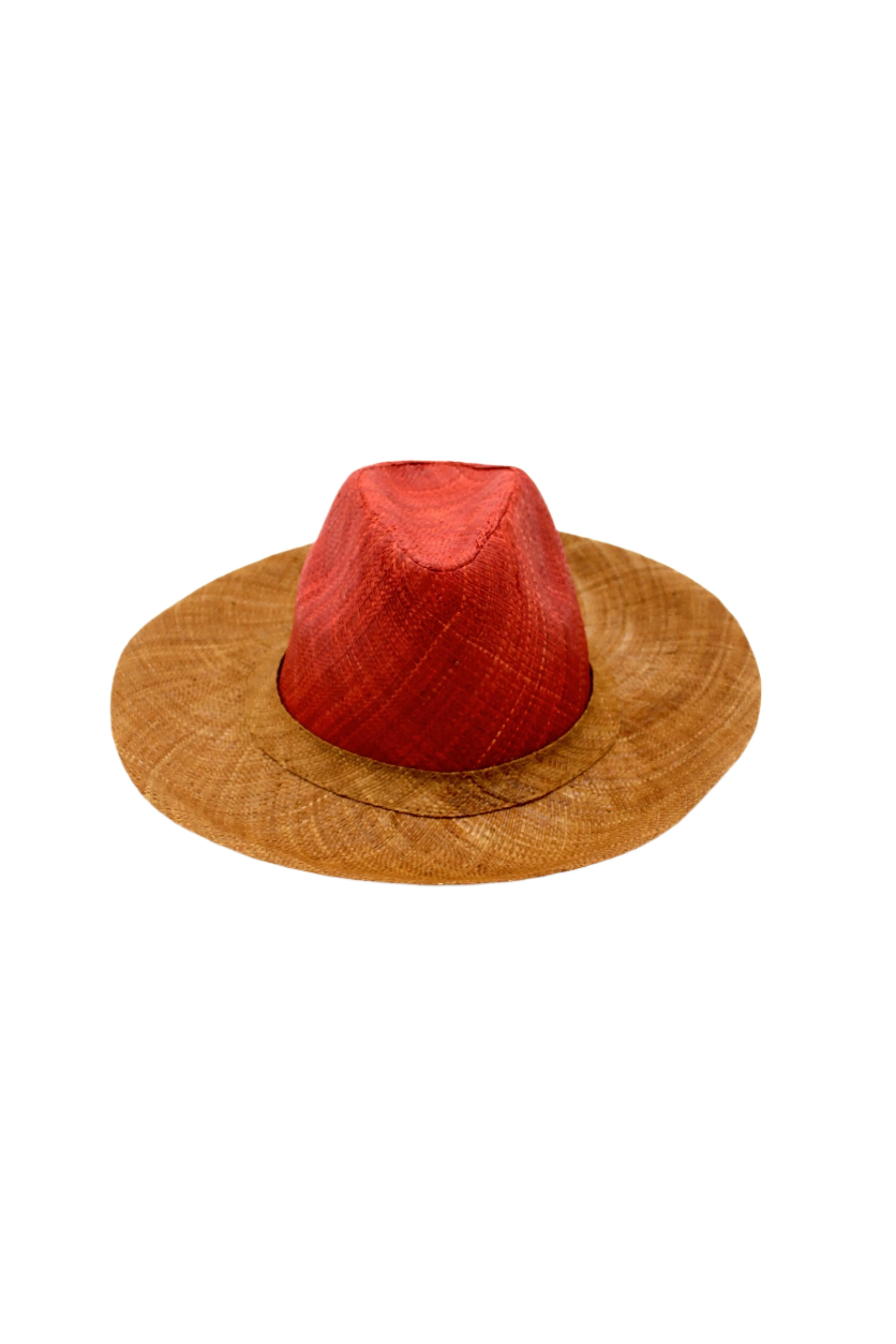 Panama Unisex Two Tone Straw Hats