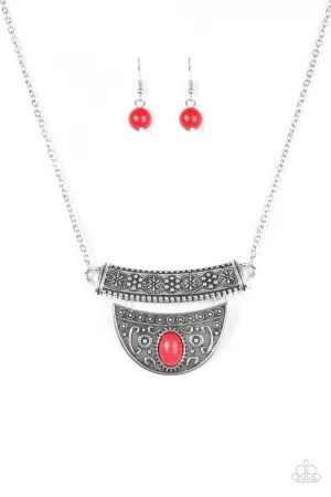 Paparazzi Necklace ~ Amazon Amateur - Red