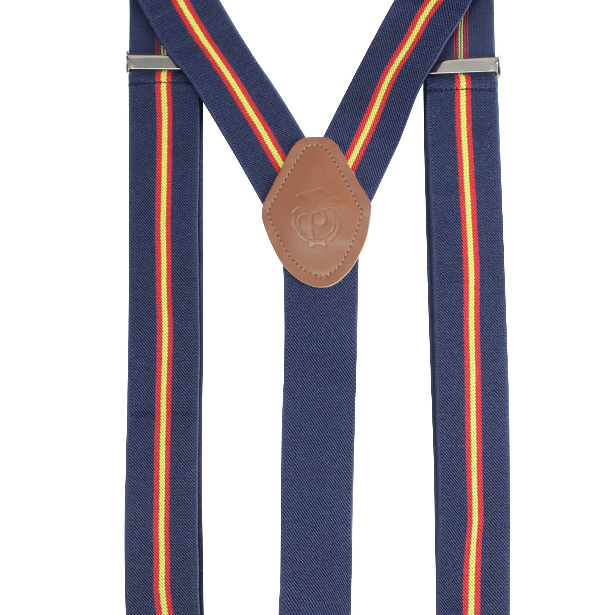 Peluche Majestic Clasp Blue "Y Back" 6 Clips Suspender (Strap Width- 3.5cm)