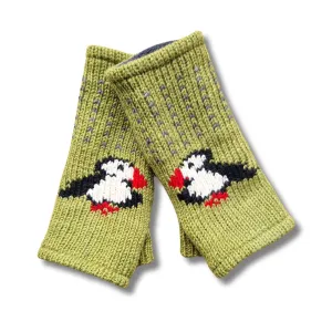 puffin wrist warmers