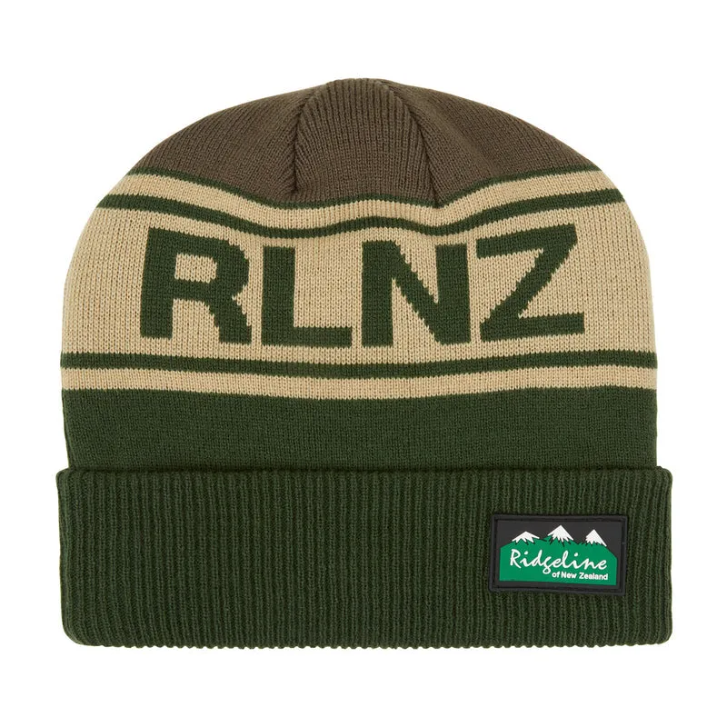 Ridgeline RLNZ Knitted Beanie Hat Olive Multi