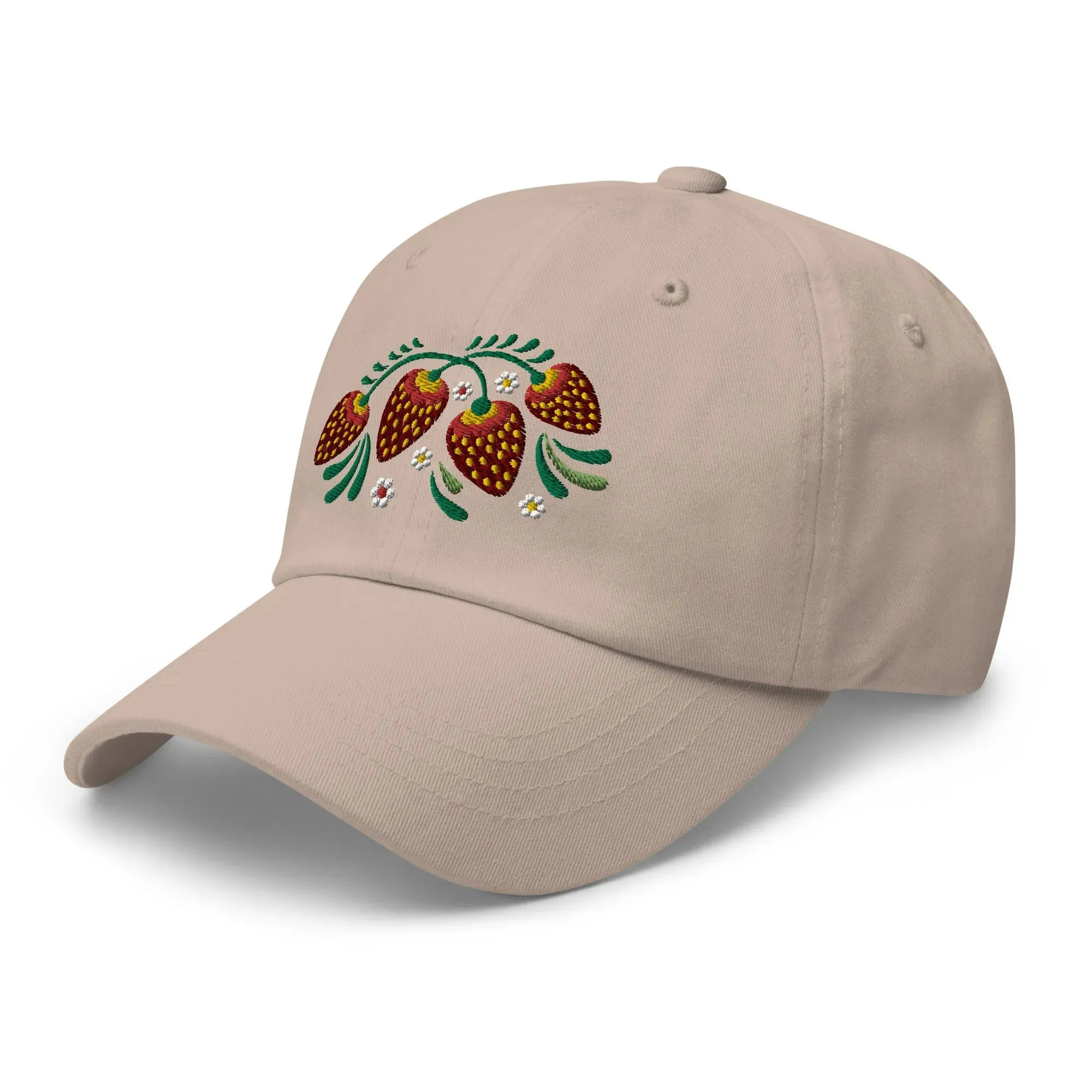 Russian Khokhloma Embroidered Dad Hat