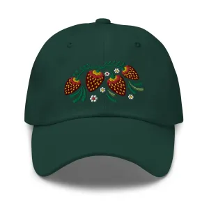 Russian Khokhloma Embroidered Dad Hat