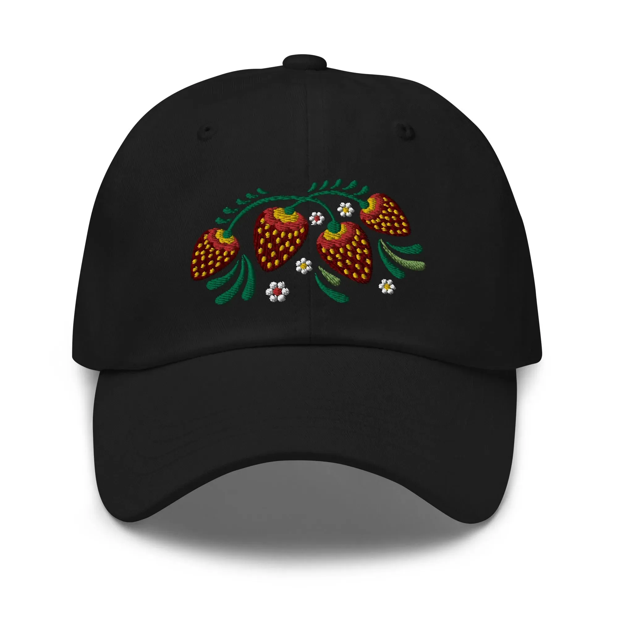 Russian Khokhloma Embroidered Dad Hat