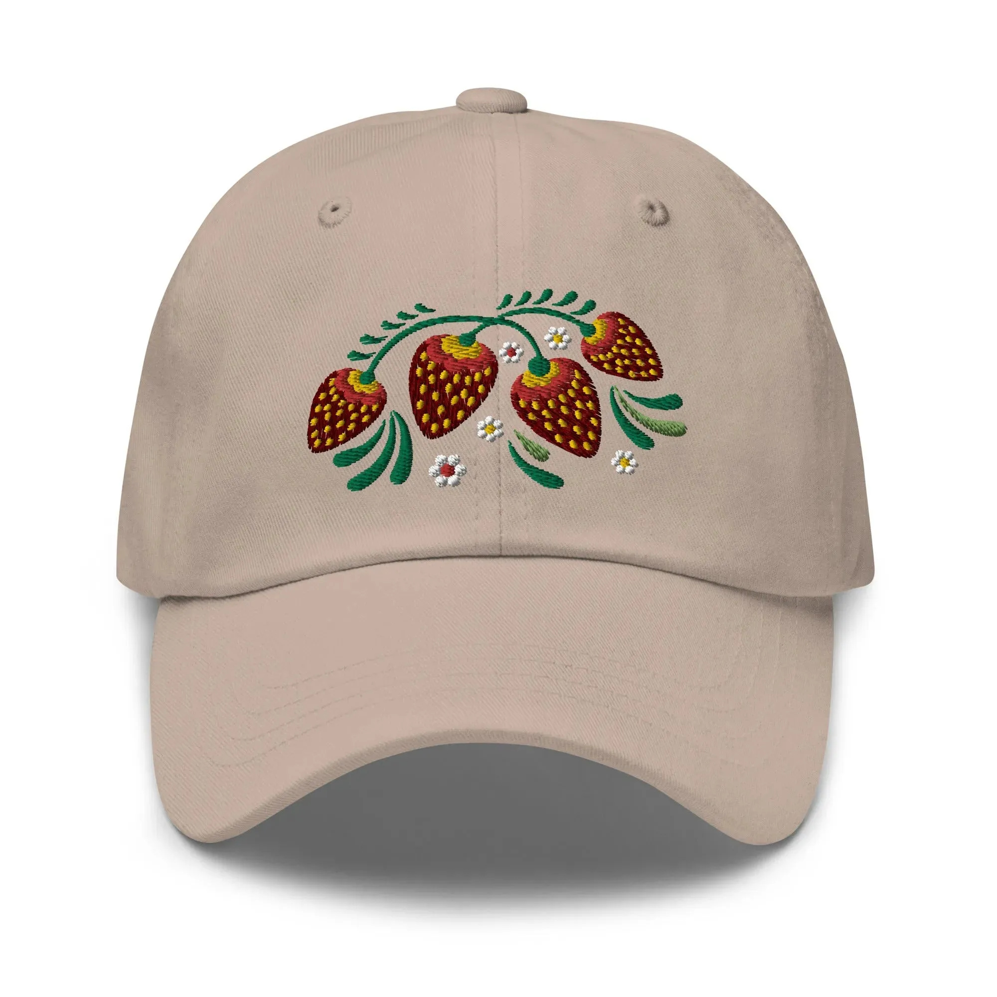 Russian Khokhloma Embroidered Dad Hat