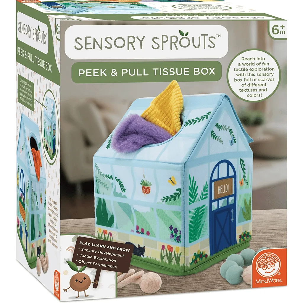 Sensory Sprouts Peek & Pull Tissue Box