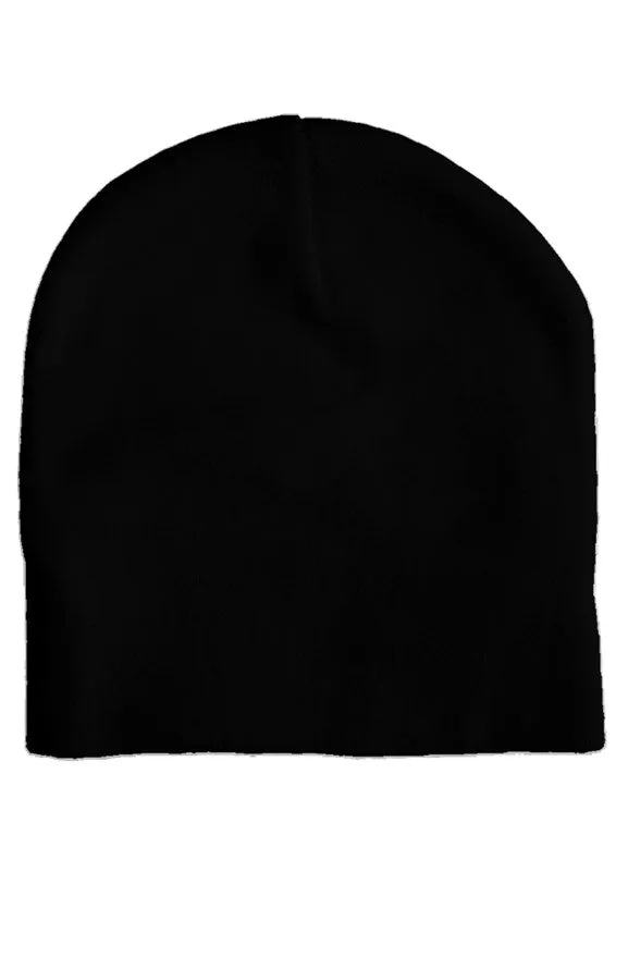 SMF Black Skull Beanie