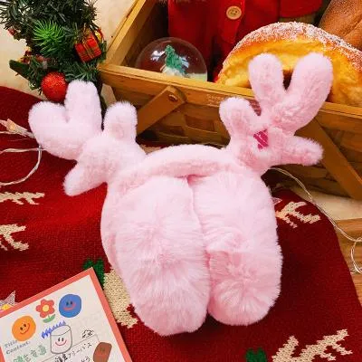 Soft Plush Antler Earmuffs SD01768