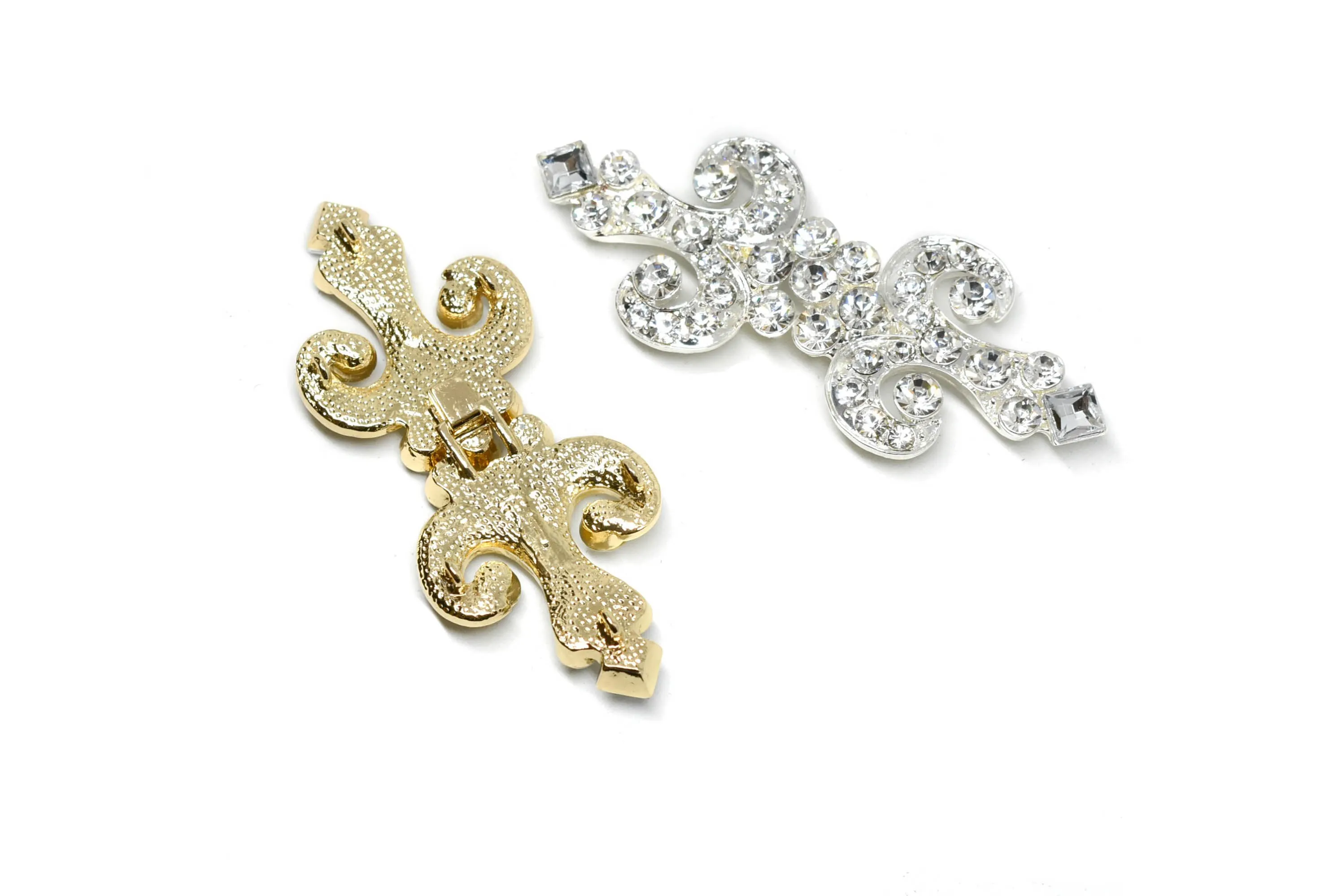 Stylish Rhinestone Connector- Rhinestone Clasp 4" 1.75"  - 1 Piece