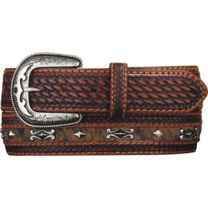 Tony Lama Men's Diamond River Leather Belt