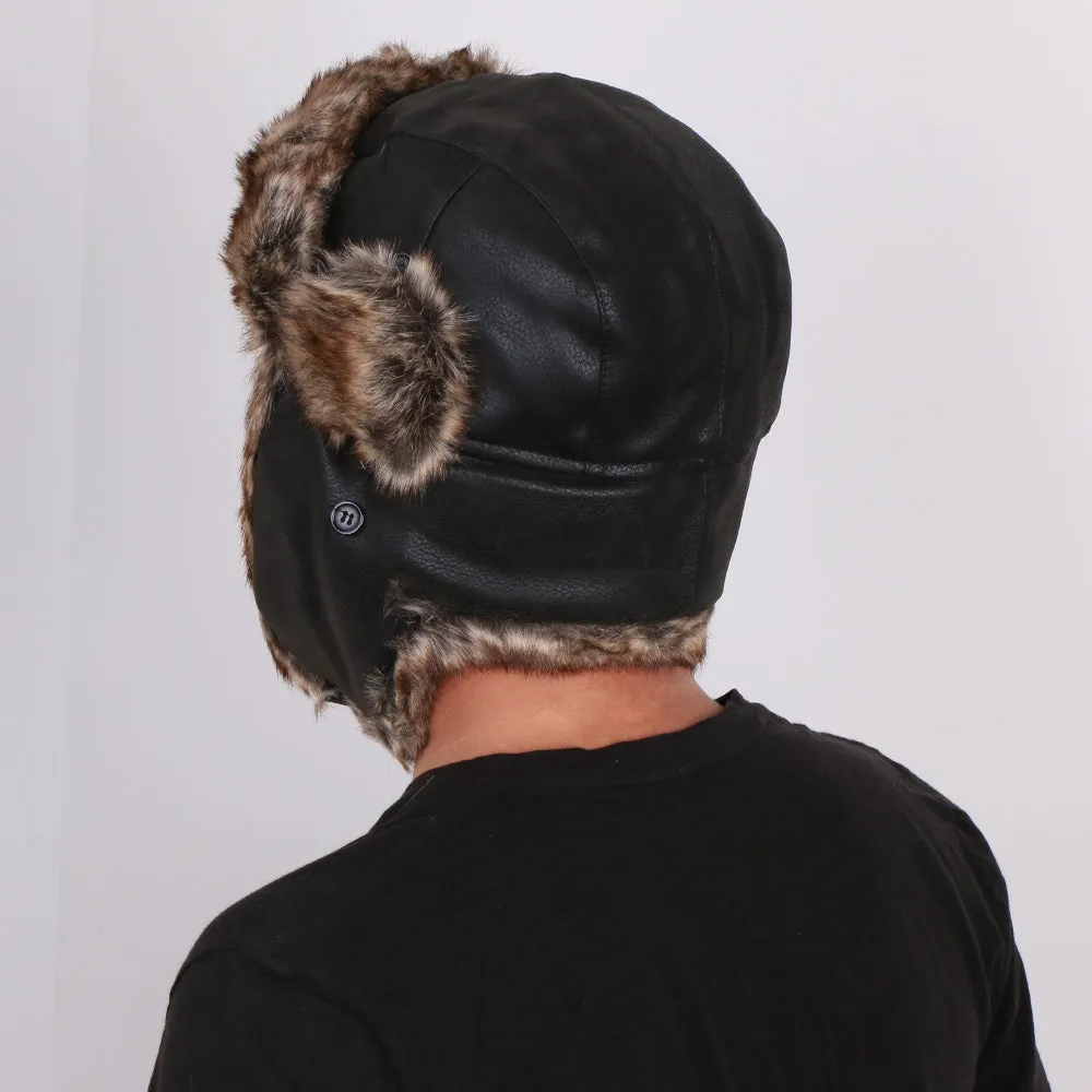 Walrus Hats Faux Fur Brown Trapper Hat